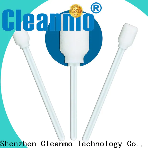 Cleanmo ESD-safe Polypropylene handle medicated cotton swabs supplier for excess materials cleaning