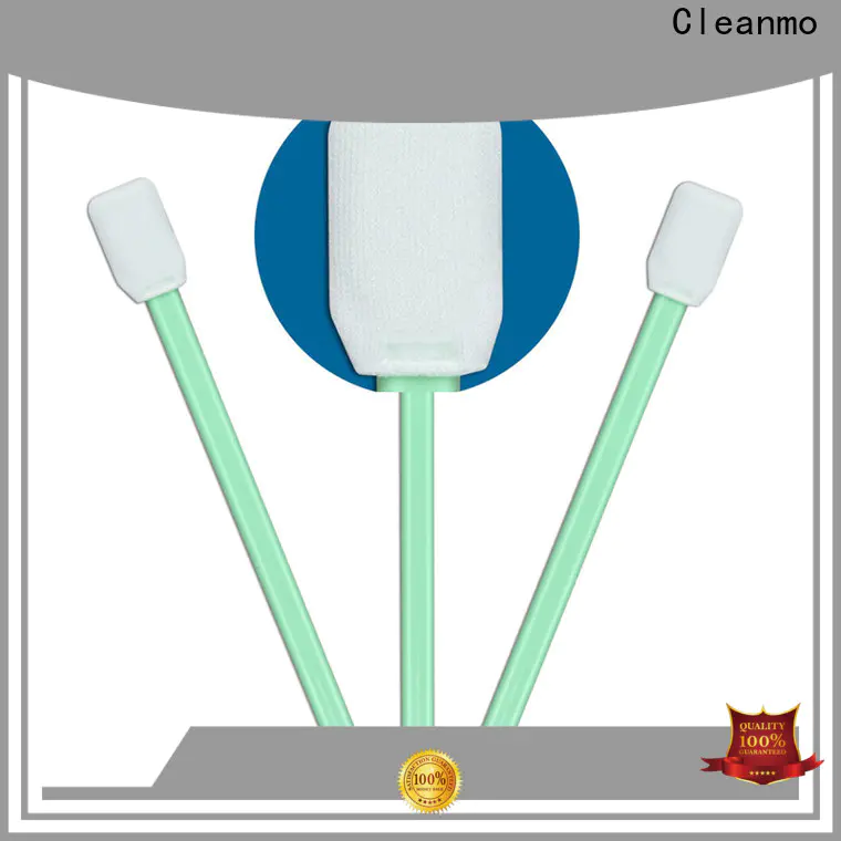 Cleanmo ESD-safe microfiber cleaning swabs manufacturer for excess materials cleaning