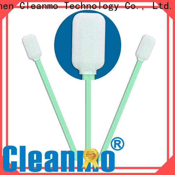 Cleanmo double layers of microfiber fabric Microfiber Industrial Swab Sticks manufacturer for Micro-mechanical cleaning