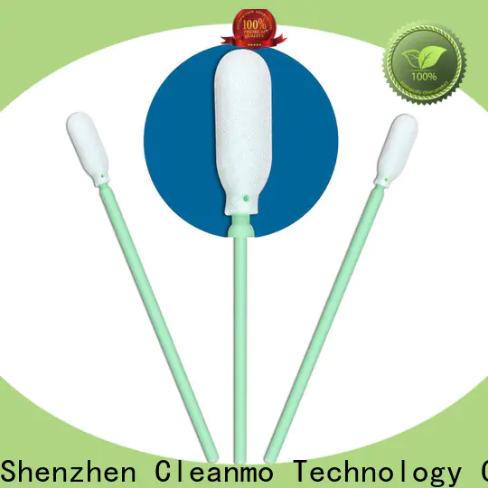 Cleanmo small ropund head industrial cotton swabs supplier for Micro-mechanical cleaning