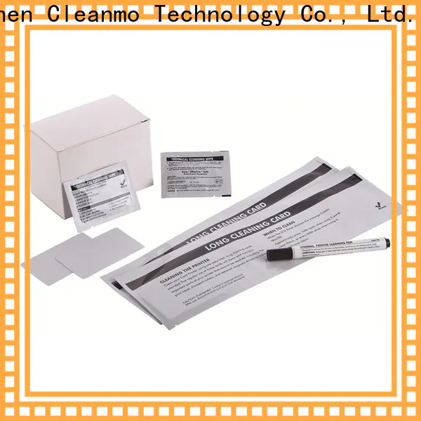 Cleanmo cost-effective laser printer cleaning kit factory price for Evolis printer