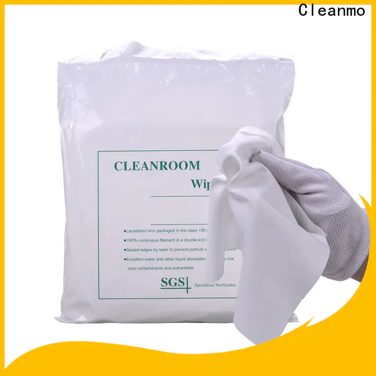 Cleanmo effective Polyester wipe for Industrial factory direct for Stainless Steel Surface