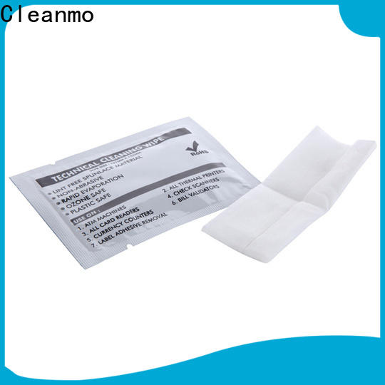 Cleanmo 40% Rayon thermal printhead cleaning wipes wholesale for Check Scanners