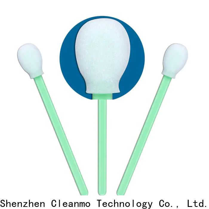 Cleanmo ESD-safe Polypropylene handle oral sponge sticks manufacturer for Micro-mechanical cleaning