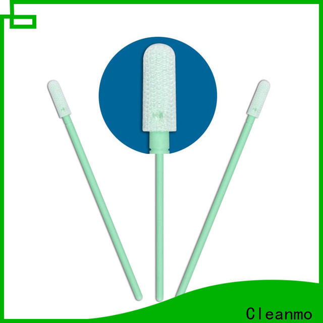 Cleanmo flexible paddle polyester cleaning swabs factory for optical sensors