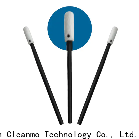 Cleanmo green handle medical cotton buds wholesale for general purpose cleaning