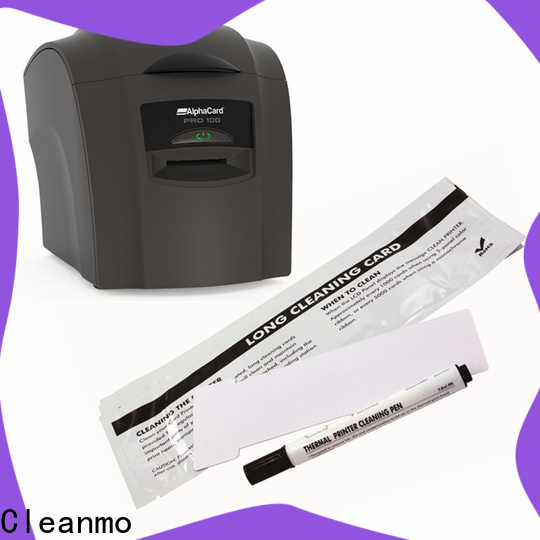 Cleanmo Non Woven AlphaCard long T Cleaning Cards manufacturer for AlphaCard PRO 100 Printer