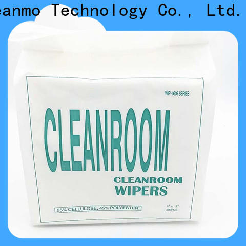 Cleanmo 45% polyester industrial wipes supplier for equipements