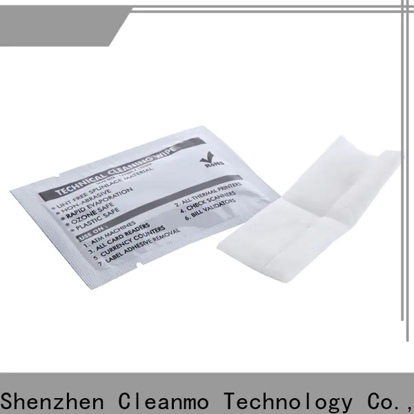 Cleanmo 99.9% Electronic Grade IPA Solution printhead wipes manufacturer for Check Scanners