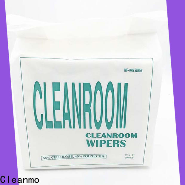 smooth Cleanroom Lint Free microfiber Wipes strong absorbency manufacturer for stainless steel surface