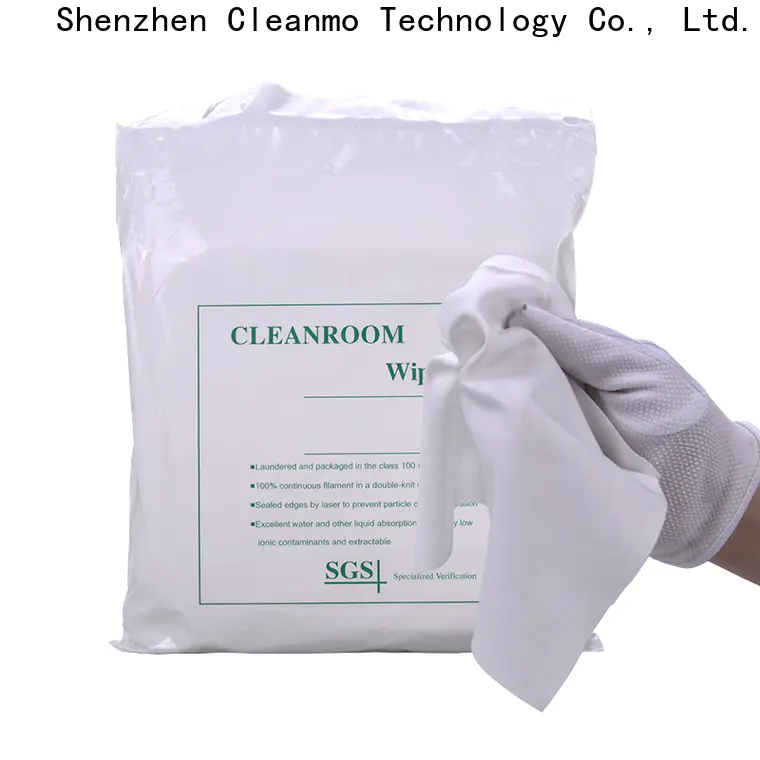 Bulk buy OEM Polyester wipe for Industrial non-abrasive texture supplier for chamber cleaning