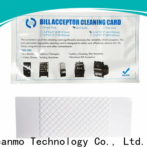 Cleanmo Bulk buy ODM alcohol cleaning cards manufacturer for video game machines