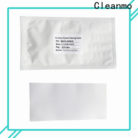 Cleanmo electronic lock cleaning cards factory price for Banknote Counter