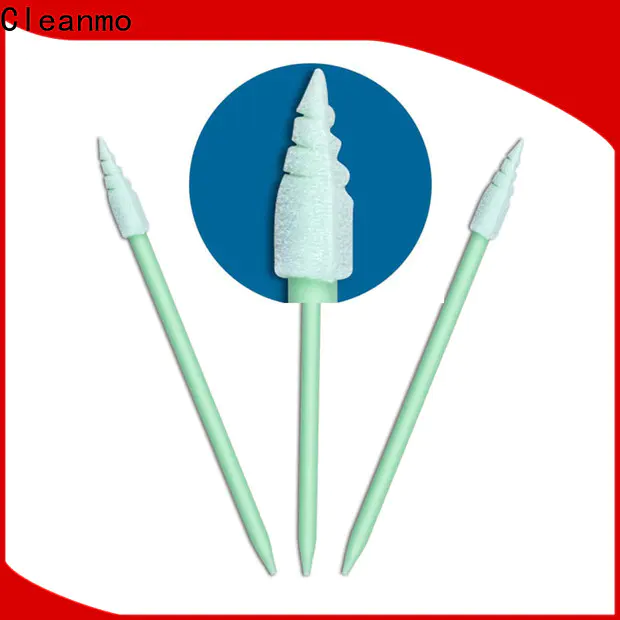 Cleanmo precision tip head solvent cleaning swabs factory price for excess materials cleaning