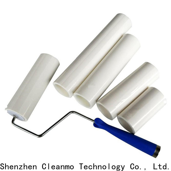 Cleanmo coated adhesive sticky lint roller supplier for medical device