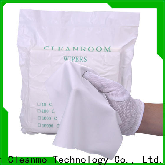Cleanmo microfiber yarns disposable microfiber wipes supplier for stainless steel surface cleaning