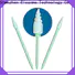 Bulk purchase best long handled cotton buds green handle factory price for excess materials cleaning