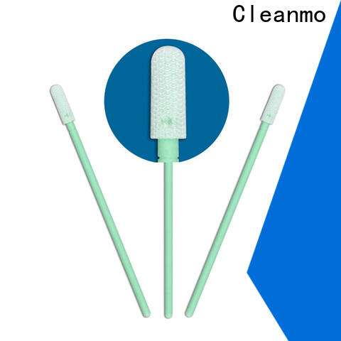 Cleanmo polypropylene handle texwipe polyester swabs factory for printers