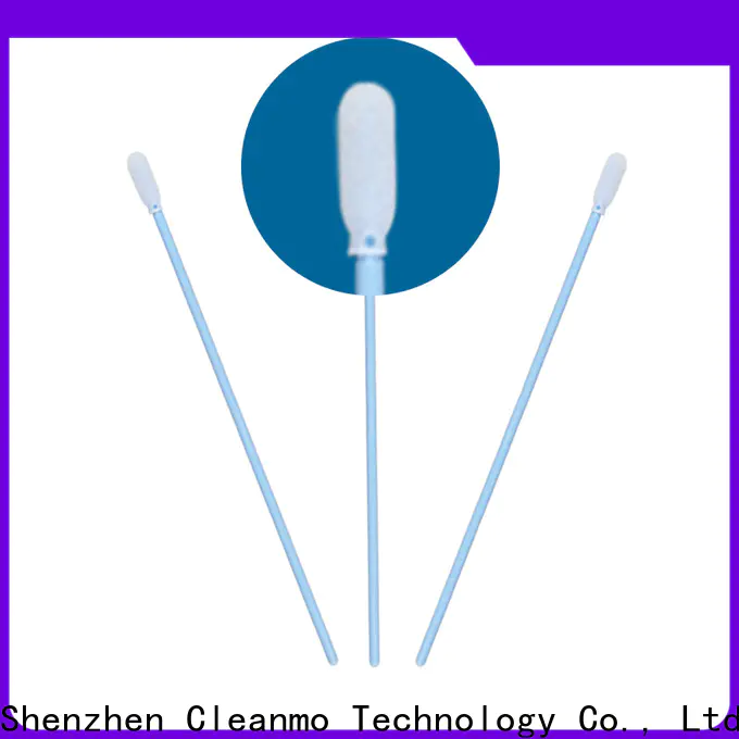 Cleanmo ESD-safe Polypropylene handle plastic cotton swabs manufacturer for Micro-mechanical cleaning