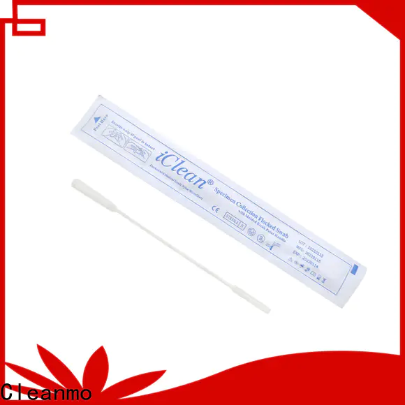 Cleanmo frosted tail of swab handle flocked swab manufacturer for cytology testing