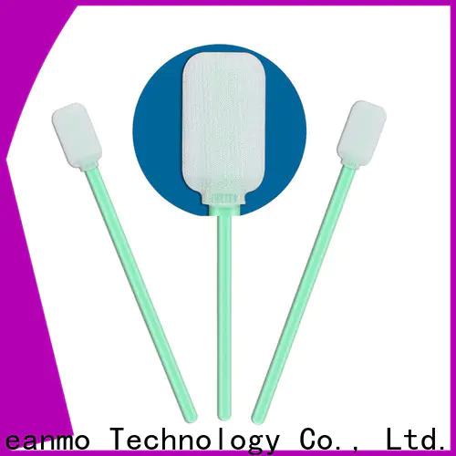 Cleanmo polypropylene handle Cleanroom polyester swab wholesale for microscopes