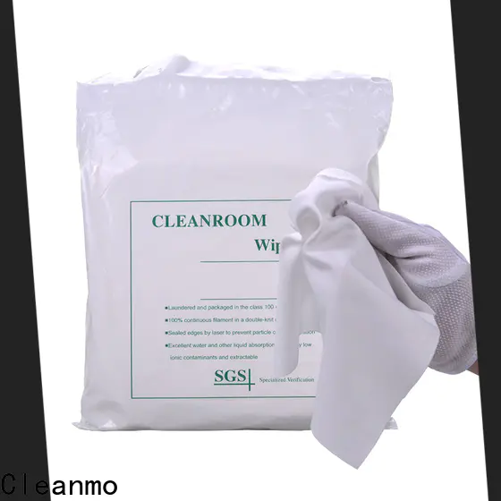 Cleanmo Bulk buy OEM polyester wiper wholesale for Stainless Steel Surface