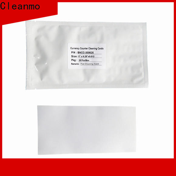 Cleanmo high quality credit card machine cleaning cards manufacturer for Banknote Counter