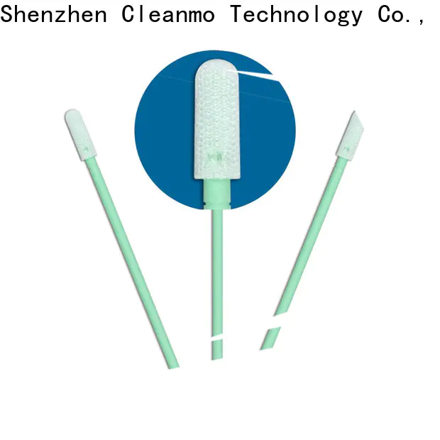 Cleanmo excellent chemical resistance polyester cleanroom swabs factory for printers