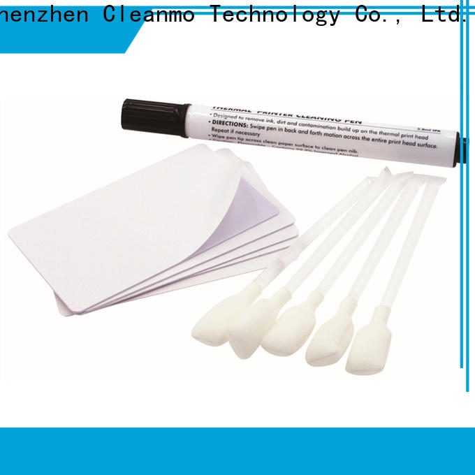 Cleanmo ODM high quality magic bullet printer cleaner wholesale for PR5360LE TeamNisca ID Card Printers