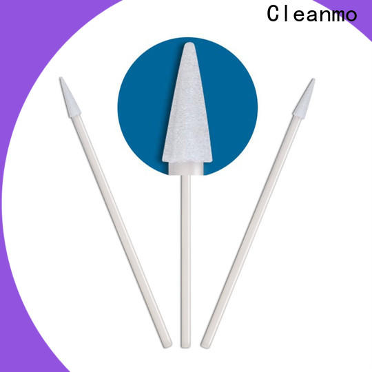 Cleanmo small ropund head lint free foam swabs supplier for general purpose cleaning