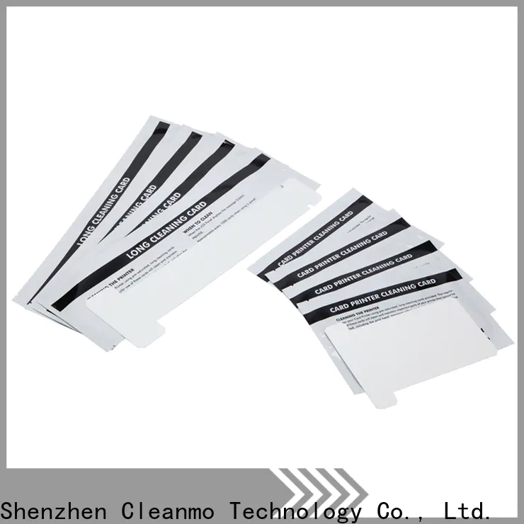 Custom zebra cleaning card blending spunlace supplier for ID card printers