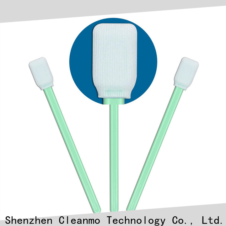 Cleanmo double-layer knitted polyester sterile polyester swabs manufacturer for printers