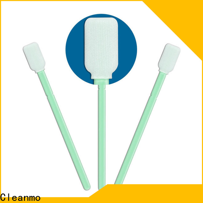 Cleanmo double-layer knitted polyester Cleanroom polyester swab supplier for printers