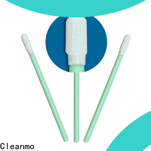 Cleanmo safe material knitted polyester swabs factory for general purpose cleaning