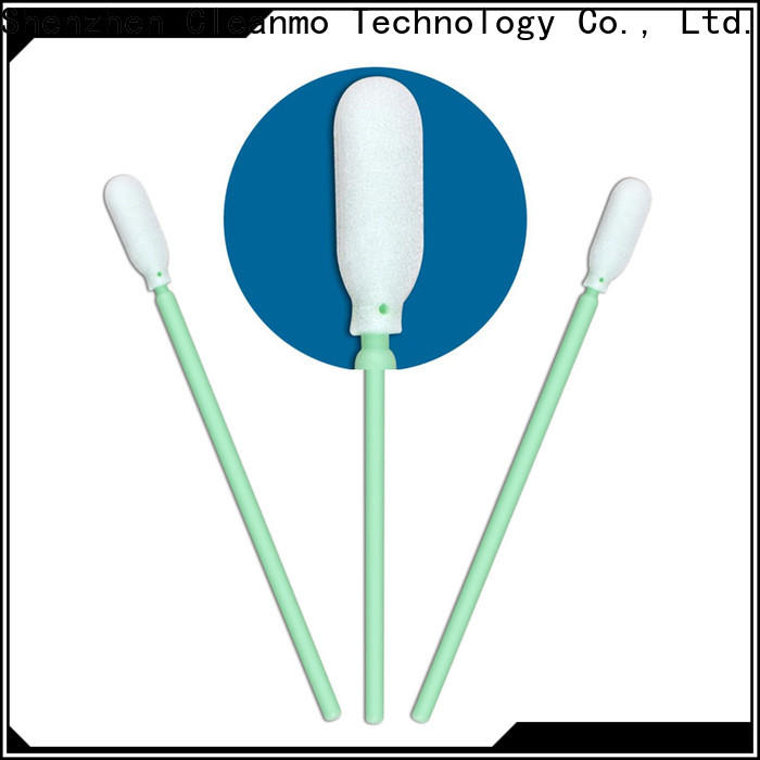 ODM best cleaning swabs foam ESD-safe Polypropylene handle manufacturer for excess materials cleaning