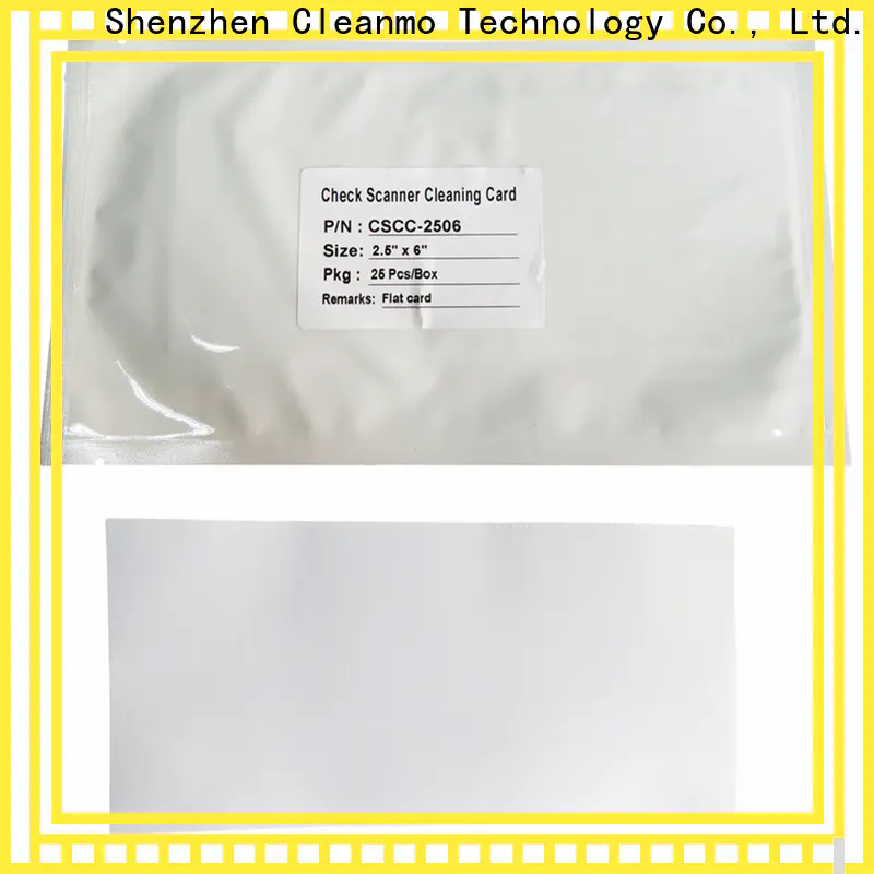 effective check reader cleaning card non woven fabric wholesale for Canon CR-55 Check Scanner