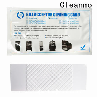 Cleanmo pvc bill validator cleaning cards supplier for currency counters