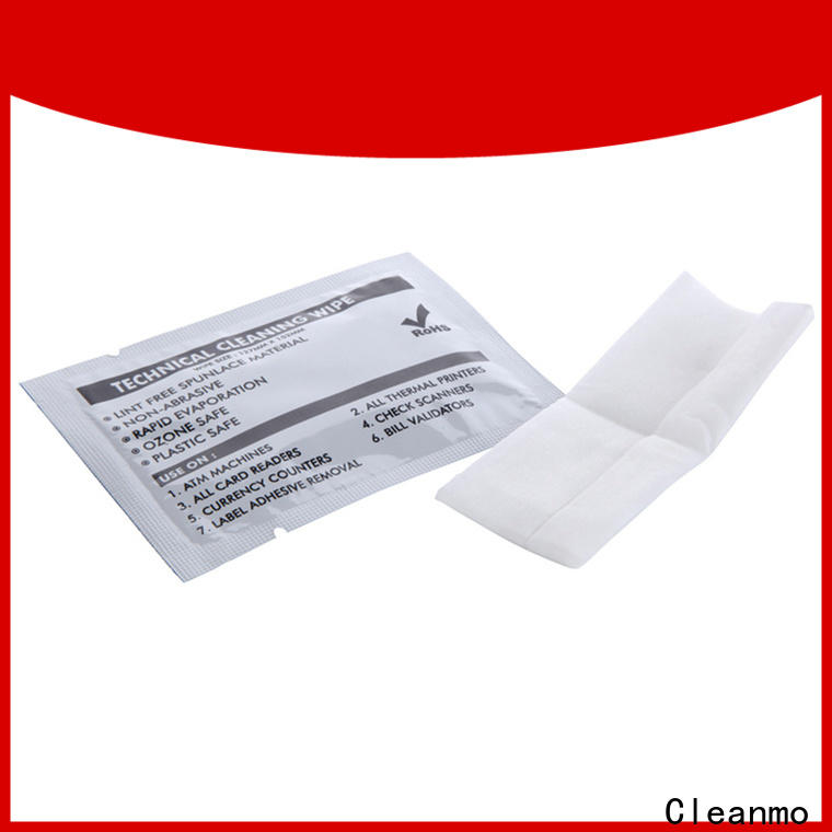 Cleanmo Non Woven Fabric printer wipes supplier for ATM/POS Terminals