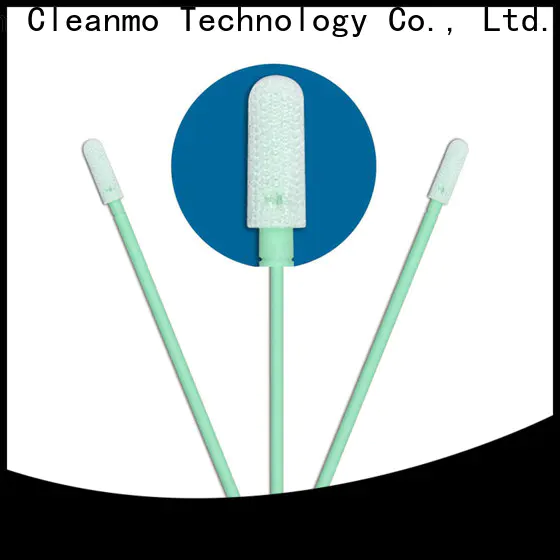 Cleanmo excellent chemical resistance texwipe polyester swabs factory for optical sensors