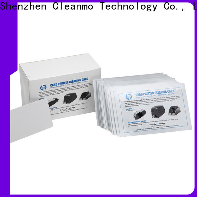 Cleanmo non woven electronic card cleaner factory price for POS Terminal