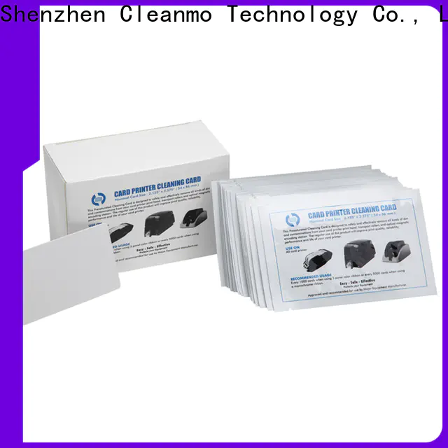 Cleanmo non woven electronic card cleaner factory price for POS Terminal
