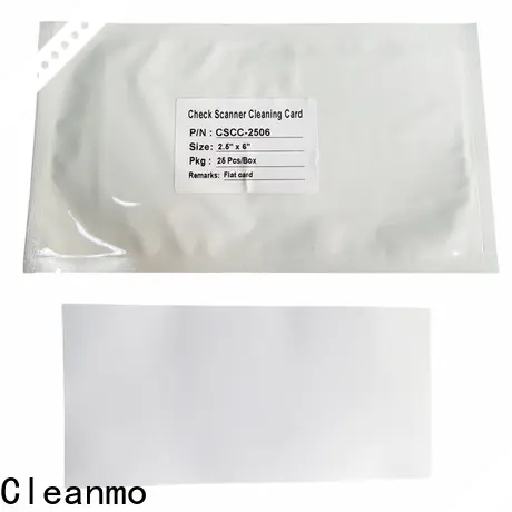 Cleanmo quick check reader cleaning card manufacturer for Canon CR-55 Check Scanner