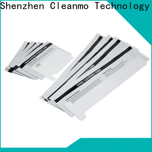 Cleanmo Aluminum foil packing zebra printer cleaning cards wholesale for ID card printers