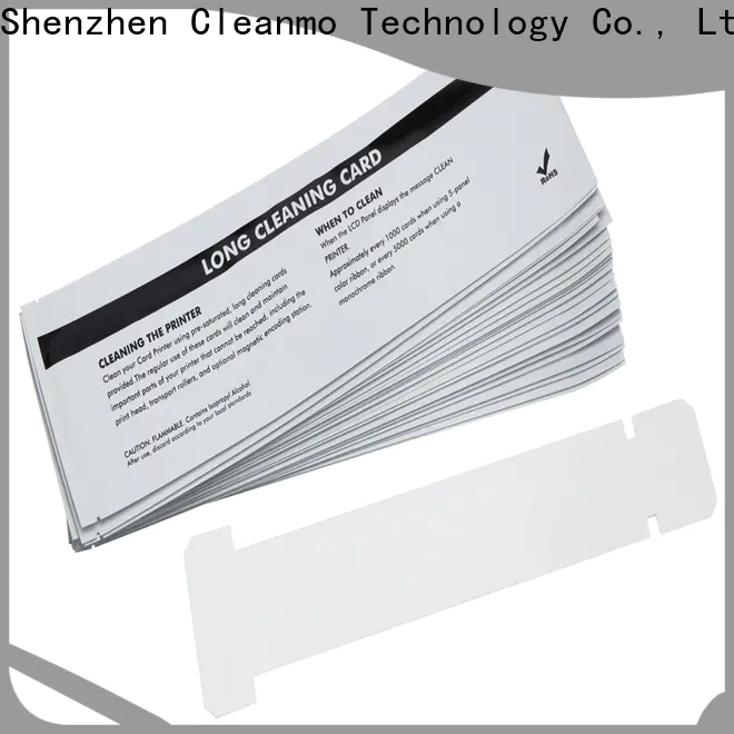 Wholesale ODM zebra cleaning card blending spunlace wholesale for Zebra P120i printer