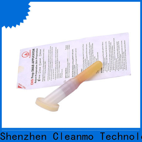OEM medical applicator white ABS handle supplier for surgical site cleansing after suturing