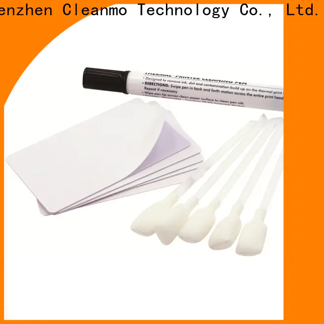 Cleanmo T shape thermal printer cleaning card supplier for ID card printers
