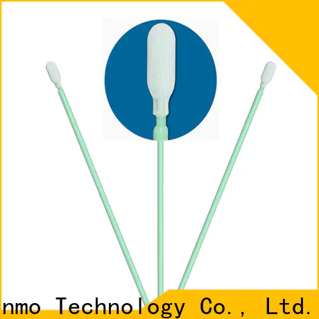 Cleanmo excellent chemical resistance cleanroom polyester swabs factory for optical sensors