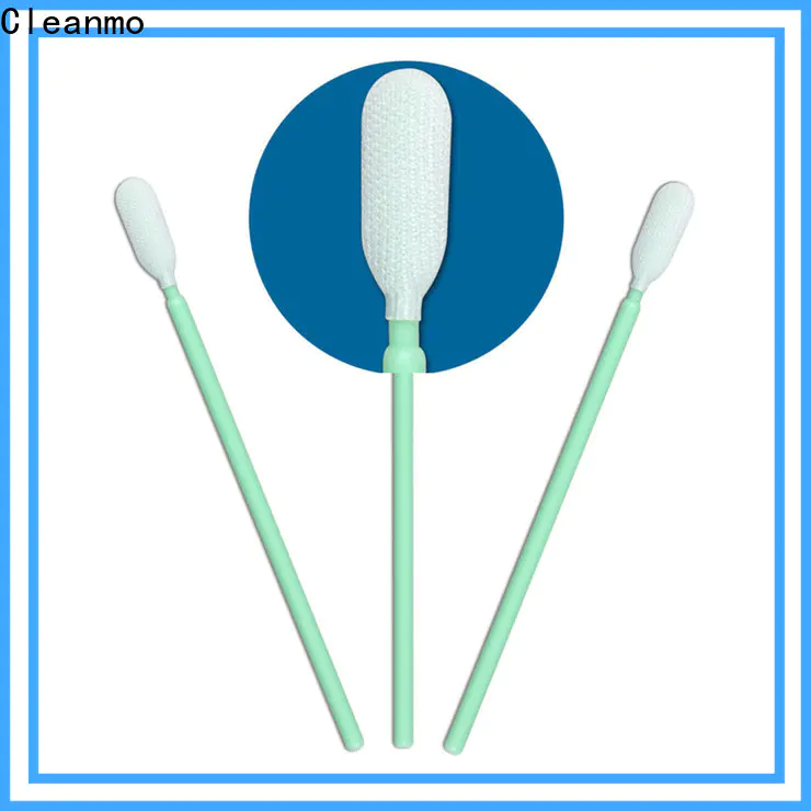 Cleanmo compatible Cleanroom polyester swab wholesale for microscopes