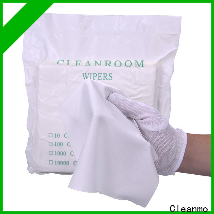 Cleanmo 30% nylon microfiber lens wipes wholesale for stainless steel surface cleaning