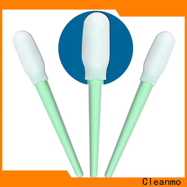 Cleanmo precision tip head cotton swab stick factory price for excess materials cleaning